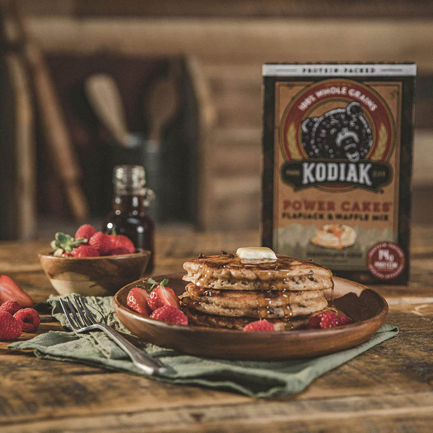 Kodiak Cakes 1338, 18 oz Chocolate Chip Power Cakes Flapjack