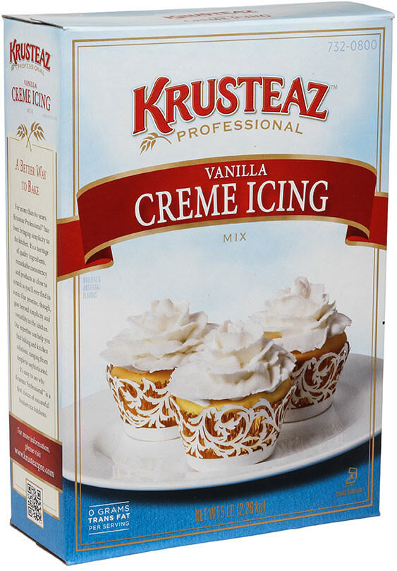 Krusteaz 732-0800, 5 Lbs Vanilla Creme Icing Mix (6/case)