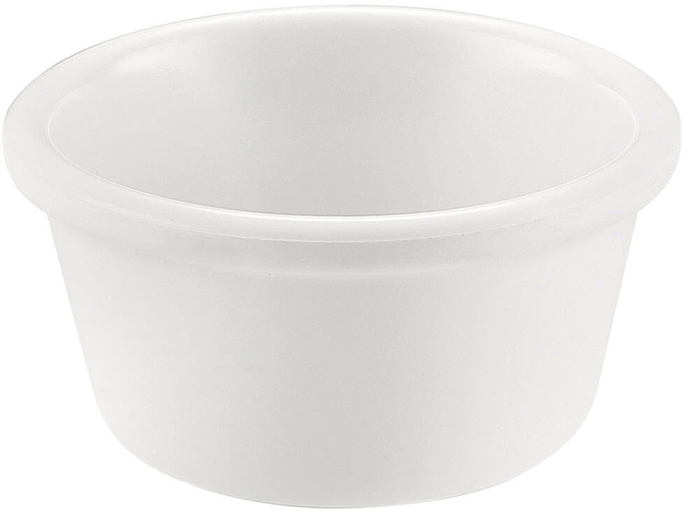 CAC MRKF-4, 4 oz Melamine Ramekin, White (12/case)