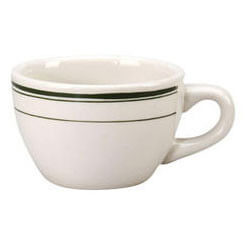 Vertex Demitasse Cup & Saucer, Bowl Shape, 3.5oz - White