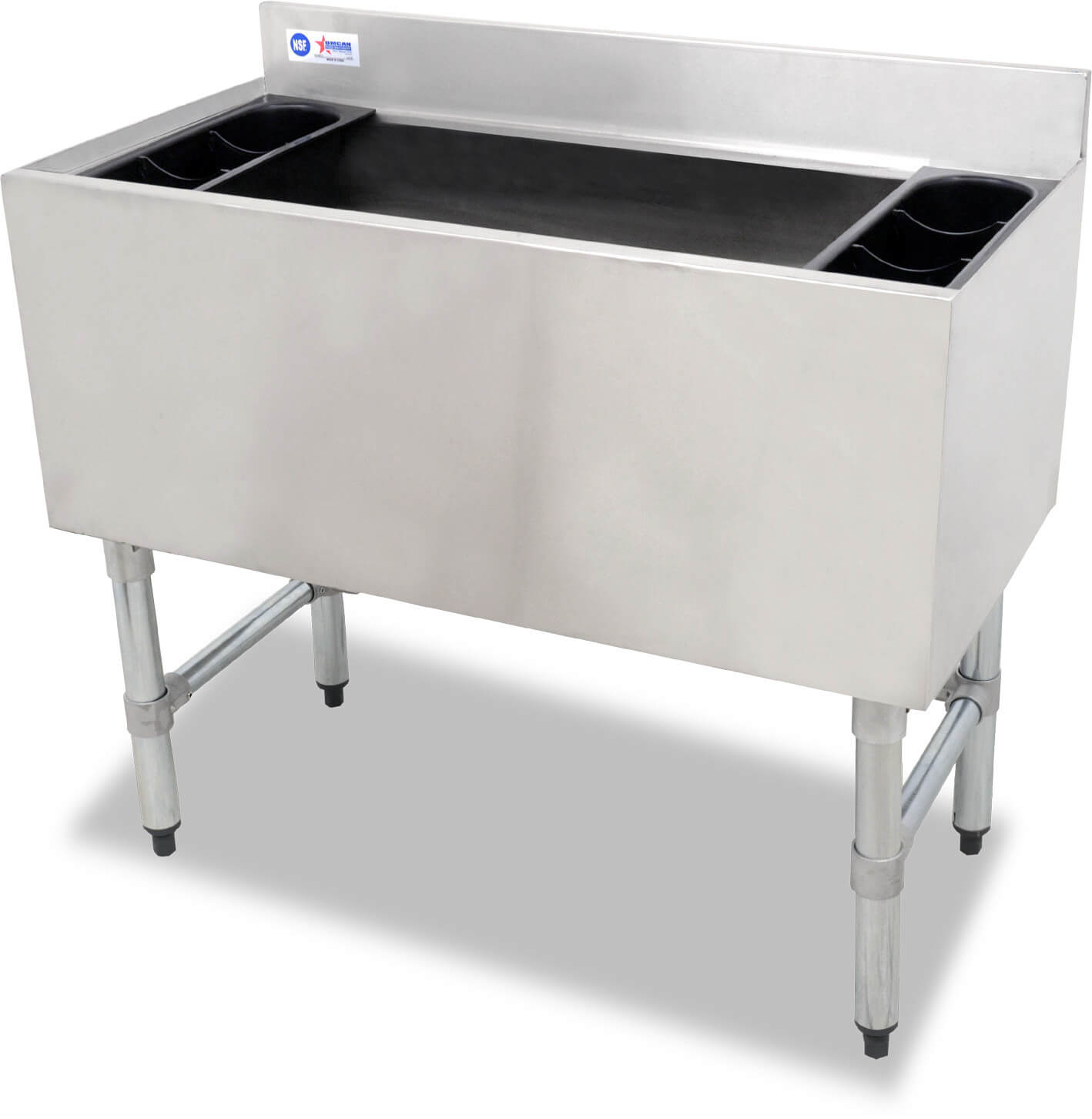 Eagle Group DIC1626-8 Spec-Bar 20 Drop-In Ice Chest with Sliding Lid and  Cold Plate