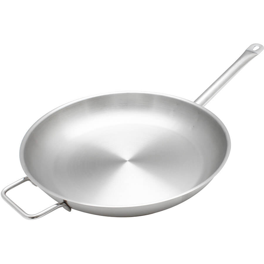 Thunder Group Stainless Steel Fry Pan, 14-Inch