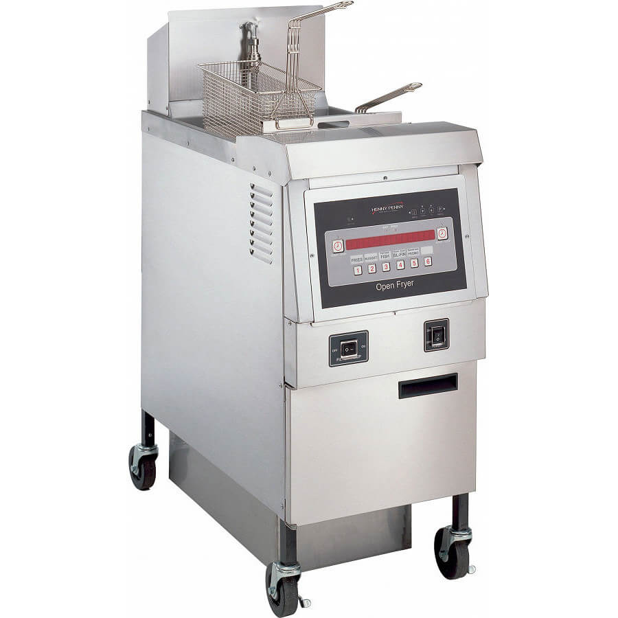 Henny Penny OFG321.05, 65 Lb Propane Gas Freestanding Fryer w
