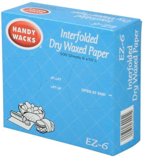Handy Wacks EZ-6N, 500 Count 6” x 10 3/4” EZ-Wrap