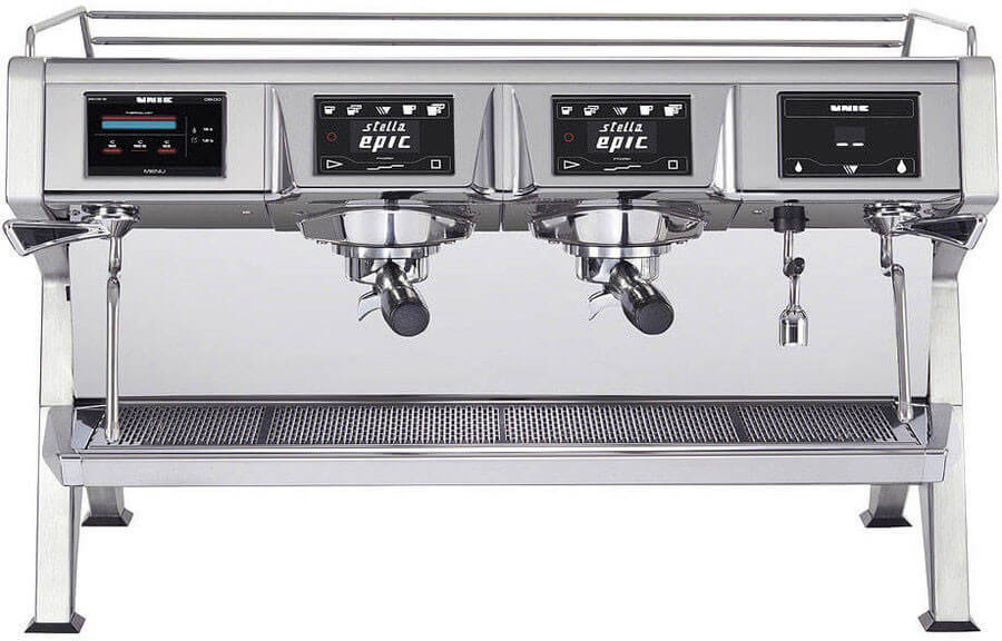 Unic EPIC 2 BLACK (LV602956), 6.7 kW Stella Epic 2 Automatic Two Group  Espresso Machine w&frasl; Manual Steam Wands