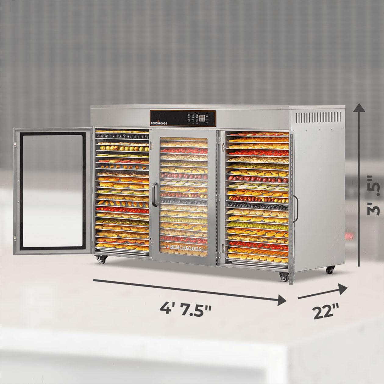 BenchFoods 60CUDG 60 Tray Triple Zone Food Dehydrator
