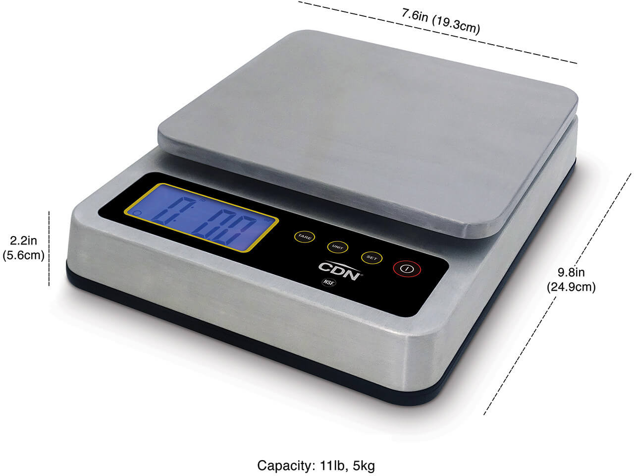 CDN SD1110X, 11 Lb Digital Submersible Portion Control Scale