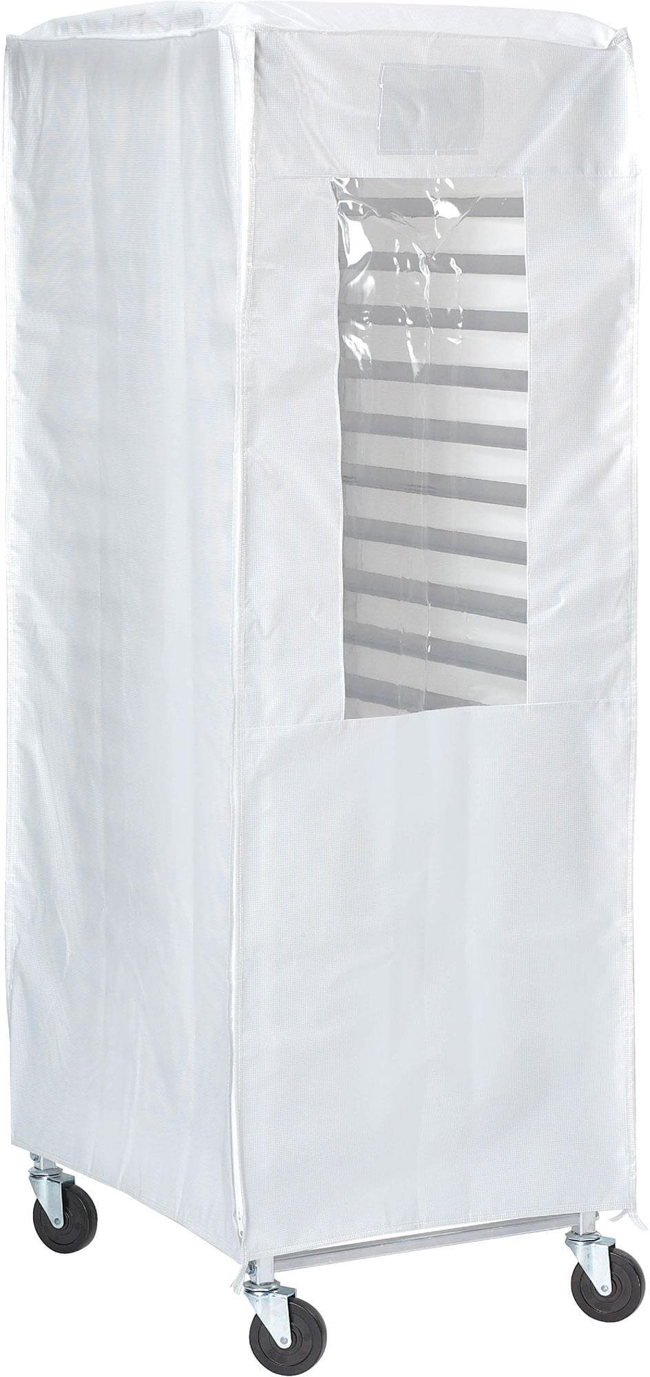 SiaBiced Bakery Rack Cover With Zipper 23''x28''x64'' Dustproof 20Tier Sheet Pan Rack For Grey