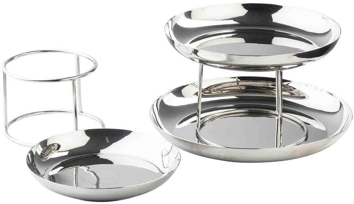 TableCraft 12036, 3-Tier Stainless Steel Seafood Tower Display