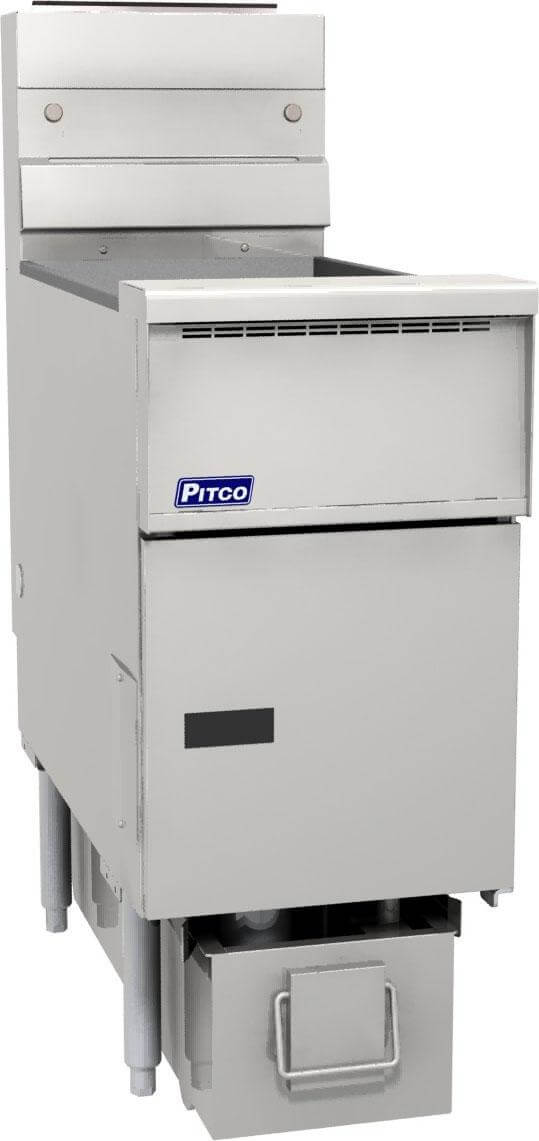 Pitco SG14RS-2FD, 100 Lb Solstice™ Gas Freestanding Fryer w/ Built