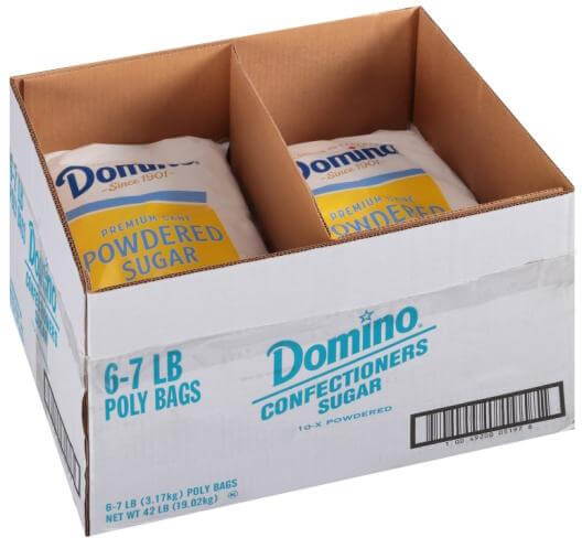 Domino 404438, 7 Lb Premium Cane Powdered Sugar (6/case)