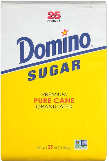 Domino 401450, 25 Lb Premium Pure Cane Granulated Sugar