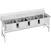 Advance Tabco 4 Compartment Sinks