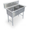 2 Compartment Sinks, part of GoFoodservice's collection of Steelworks products