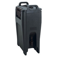 Cambro 500LCD110 Camtainers 4.75 Gallon Black Insulated Beverage Dispenser