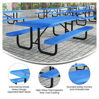 Flash Furniture SLF-EML96-H60L-BL-GG image 2