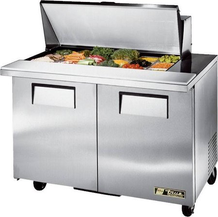 True TSSU-48-18M-B, 48" 2 Door Mega Top Sandwich / Salad Prep Table ...